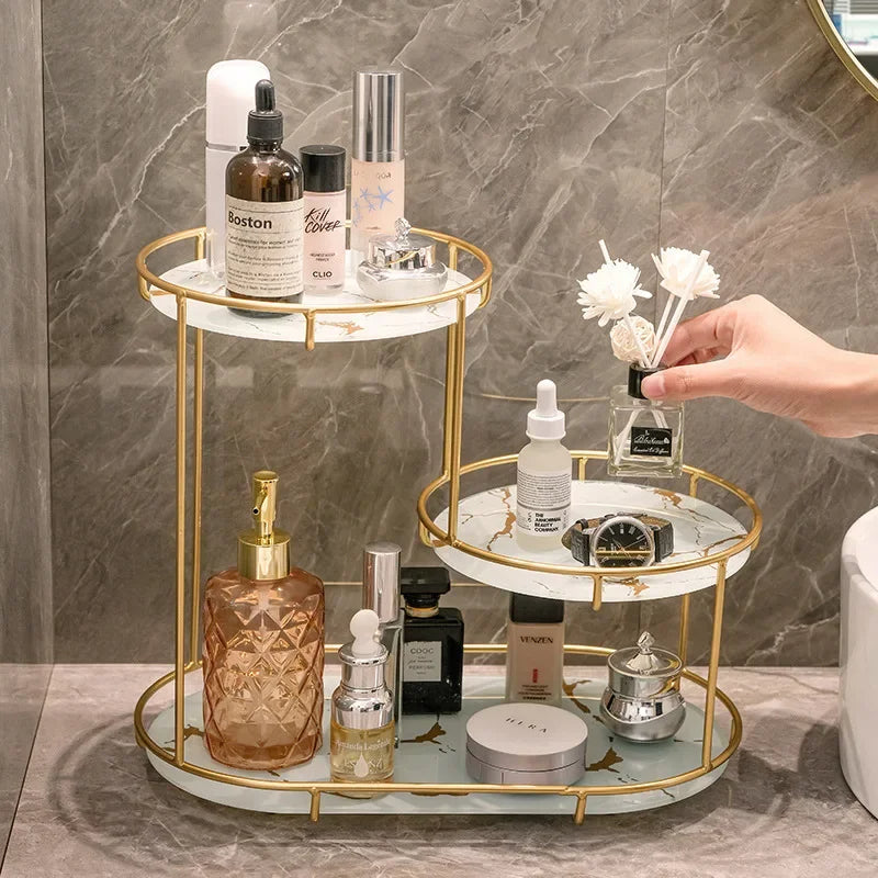 3-Tier Golden Vanity Stand