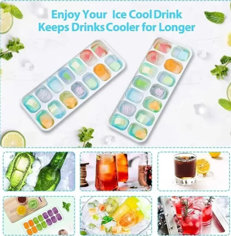 14 Grid Ice cube Tray with Lid