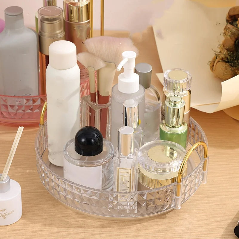 3 Layer Rotating Cosmetic Organizer Rack