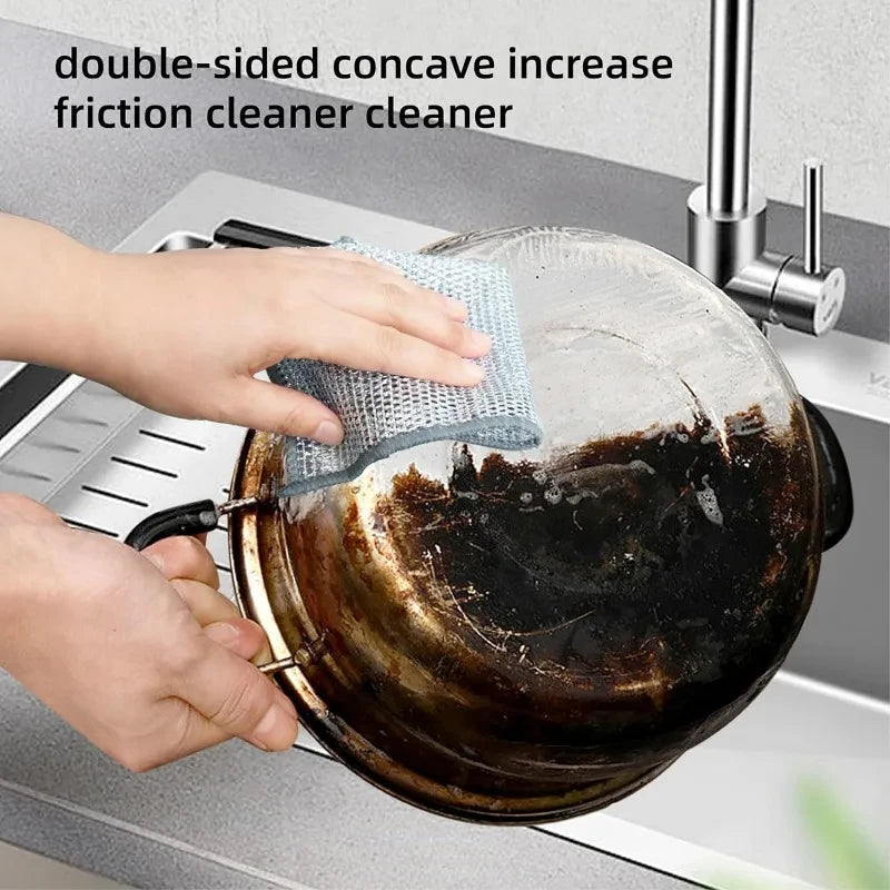 10 Pcs Steel Wire Cleaning Cloth