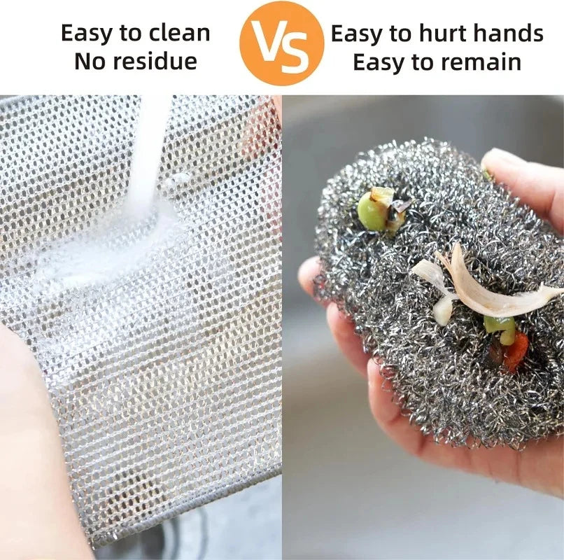 10 Pcs Steel Wire Cleaning Cloth